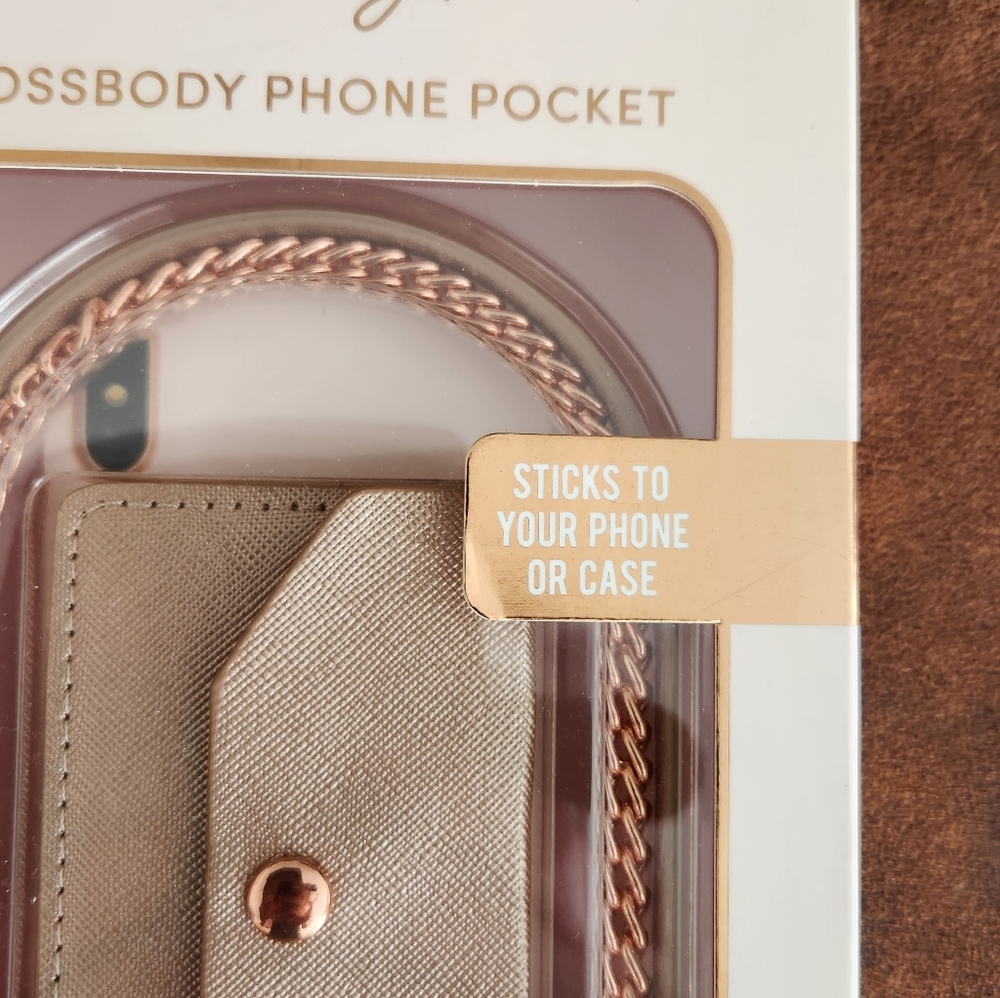 Casery Crossbody Phone Pocket Purse In Rose Gold - Picture 2 of 4